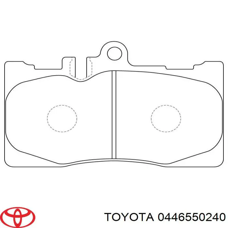Klocki hamulcowe przednie tarczowe Toyota 0446550240 cena, od 27,72 USD