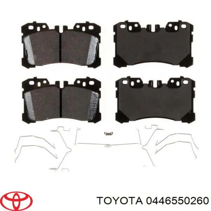 0446550260 Toyota klocki hamulcowe przednie tarczowe