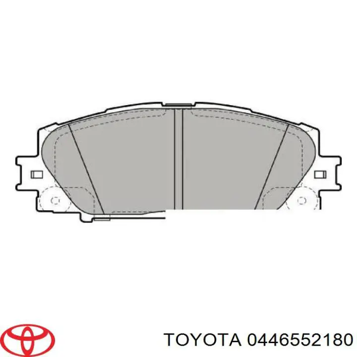 0446552180 Toyota Klocki hamulcowe przednie tarczowe