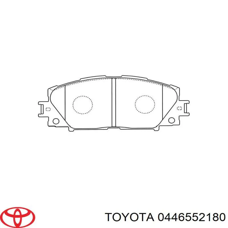 Klocki hamulcowe przednie tarczowe 0446552180 Toyota