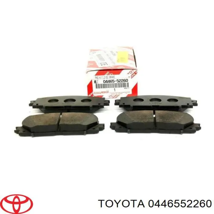 Klocki hamulcowe przednie tarczowe Toyota 0446552260 cena, od 26,39 USD