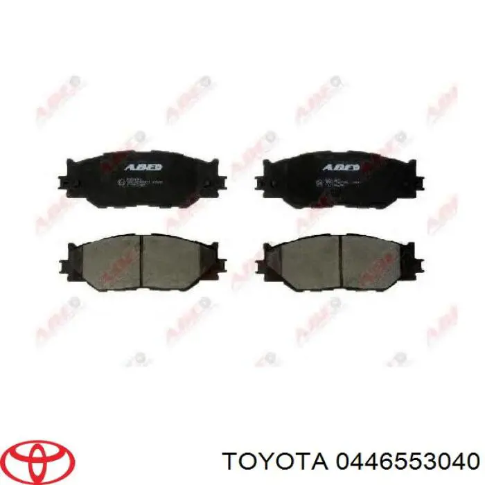 Klocki hamulcowe przednie tarczowe Toyota 0446553040 cena, od 28,21 USD
