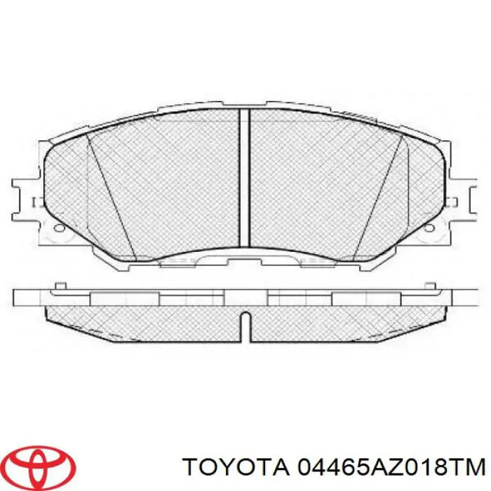 04465AZ018TM Toyota Klocki hamulcowe przednie tarczowe