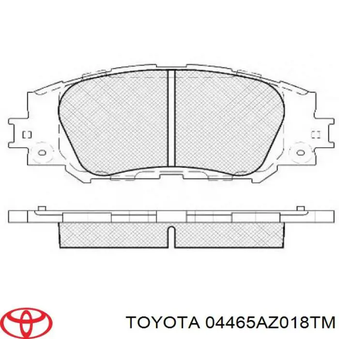Klocki hamulcowe przednie tarczowe Toyota 04465AZ018TM cena, od 24,57 USD