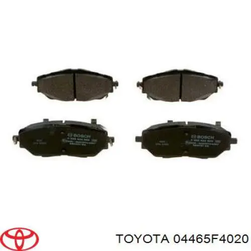 04465F4020 Toyota Klocki hamulcowe przednie tarczowe