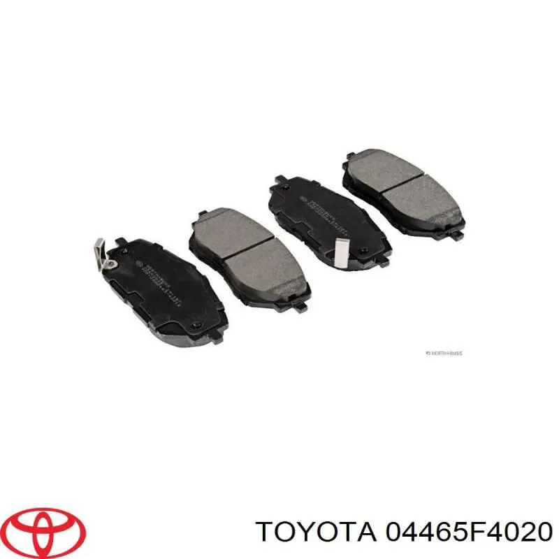 Do koszyka 04465F4020 Toyota Klocki hamulcowe przednie tarczowe