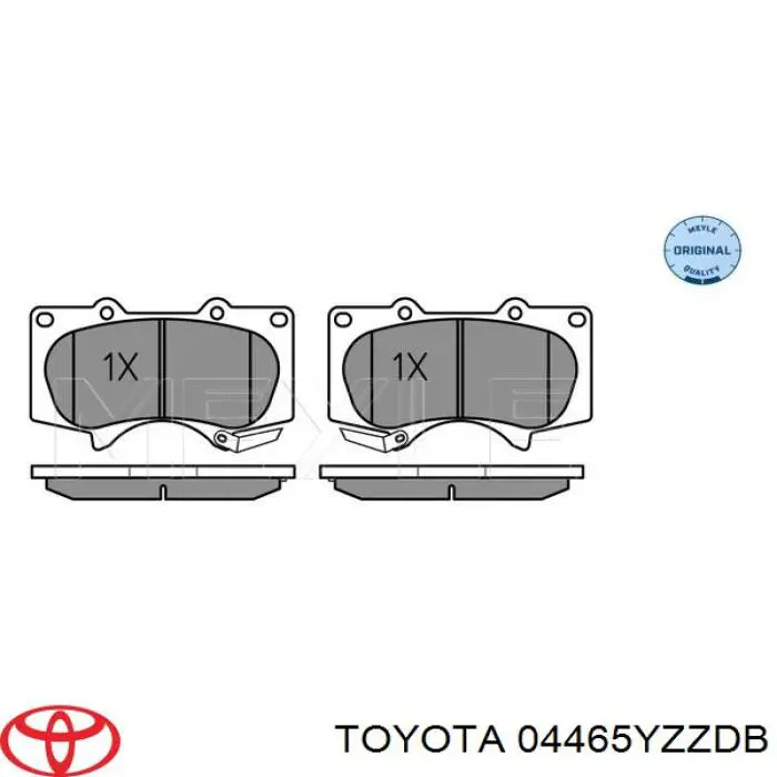 Klocki hamulcowe przednie tarczowe Toyota 04465YZZDB cena, od 27,98 USD