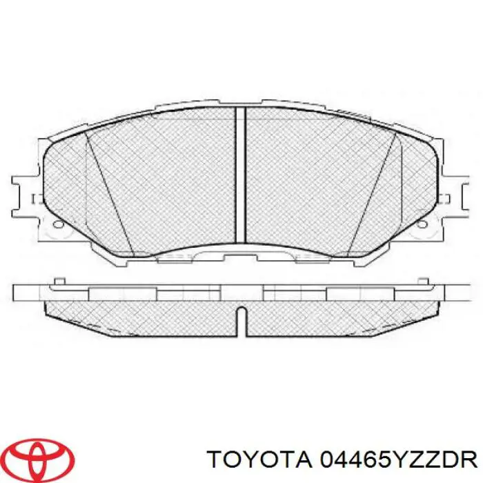 Klocki hamulcowe przednie tarczowe Toyota 04465YZZDR cena, od 24,57 USD