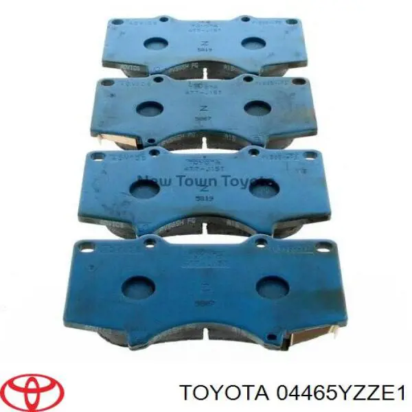 04465YZZE1 Toyota Klocki hamulcowe przednie tarczowe