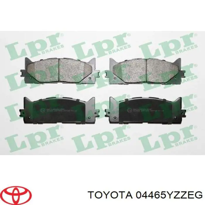 04465YZZEG Toyota Klocki hamulcowe przednie tarczowe
