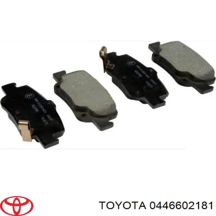 0446602181 Toyota Okładziny (klocki) do hamulców tarczowych tylne