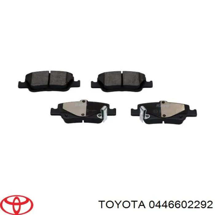 Do koszyka 0446602292 Toyota Okładziny (klocki) do hamulców tarczowych tylne