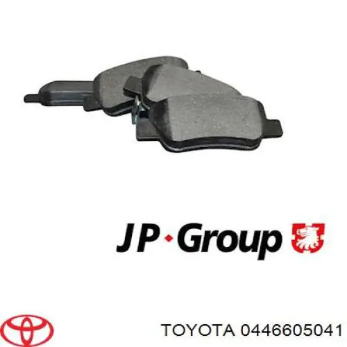 Okładziny (klocki) do hamulców tarczowych tylne Toyota 0446605041 cena, od 25,72 USD