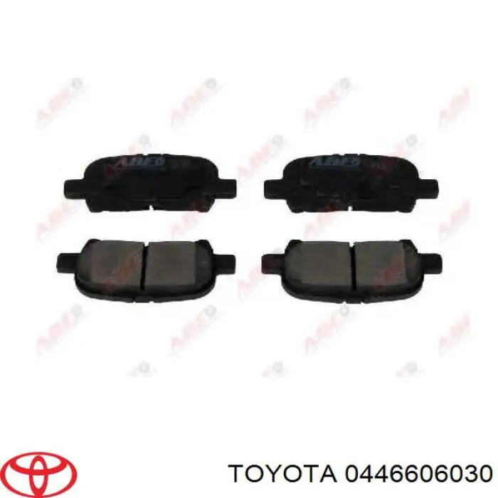 Okładziny (klocki) do hamulców tarczowych tylne Toyota 0446606030 cena, od 25,81 USD