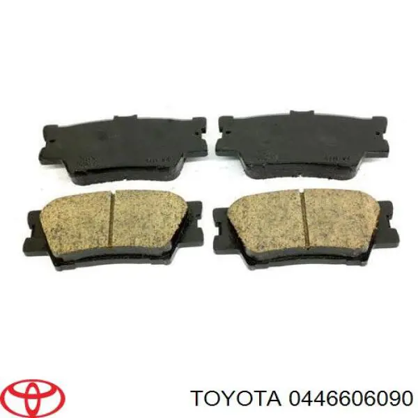 Okładziny (klocki) do hamulców tarczowych tylne Toyota 0446606090 cena, od 17,35 USD