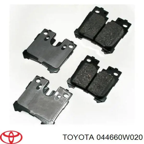 044660W020 Toyota Okładziny (klocki) do hamulców tarczowych tylne