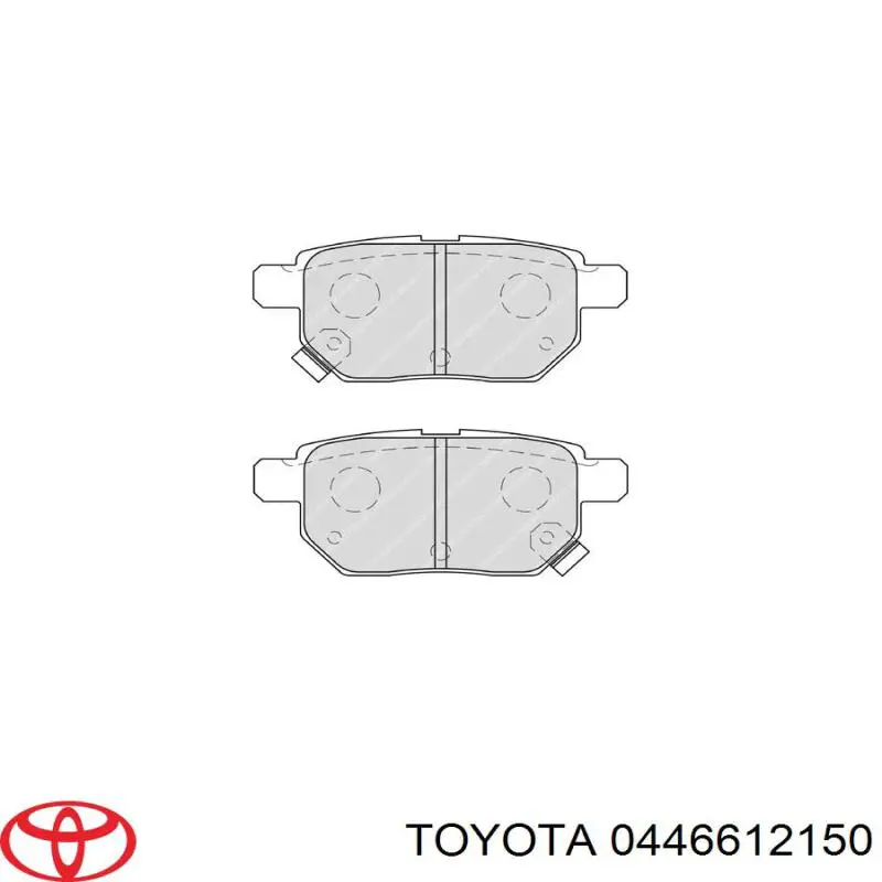 Do koszyka 0446612150 Toyota Okładziny (klocki) do hamulców tarczowych tylne