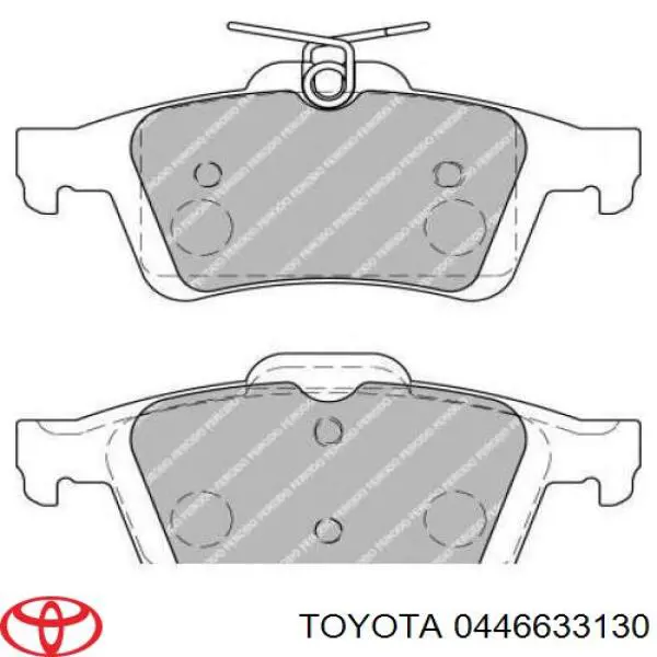 Do koszyka 0446633130 Toyota Okładziny (klocki) do hamulców tarczowych tylne