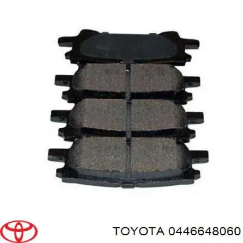 Okładziny (klocki) do hamulców tarczowych tylne Toyota 0446648060 cena, od 30,49 USD