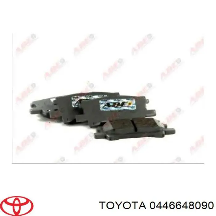0446648090 Toyota Okładziny (klocki) do hamulców tarczowych tylne