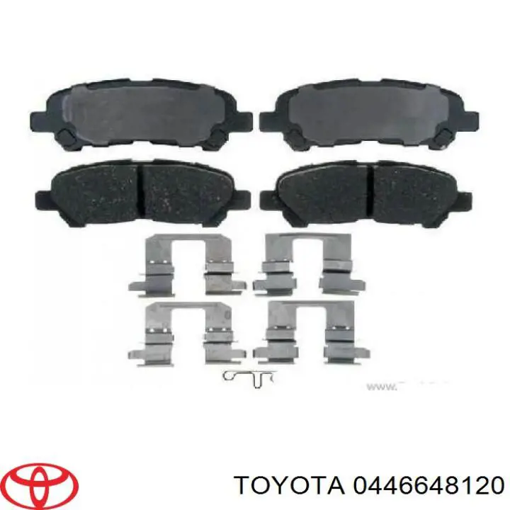 Okładziny (klocki) do hamulców tarczowych tylne Toyota 0446648120 cena, od 26,79 USD