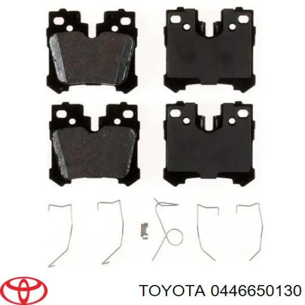Okładziny (klocki) do hamulców tarczowych tylne Toyota 0446650130 cena, od 26,33 USD