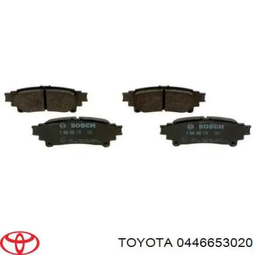 Okładziny (klocki) do hamulców tarczowych tylne do Toyota Highlander III U5