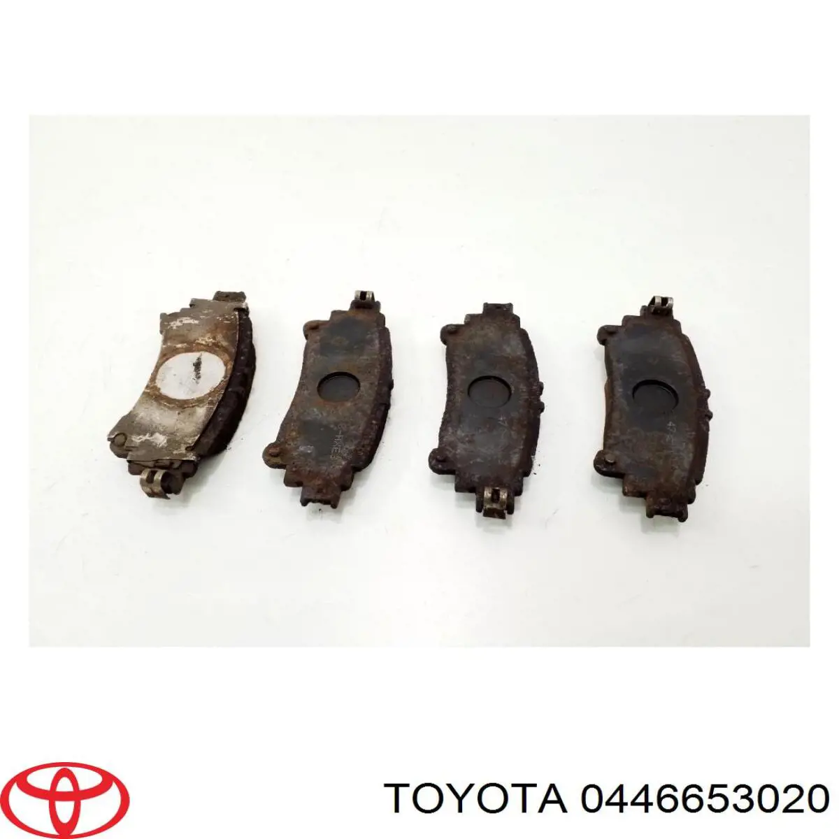 0446653020 Toyota Okładziny (klocki) do hamulców tarczowych tylne
