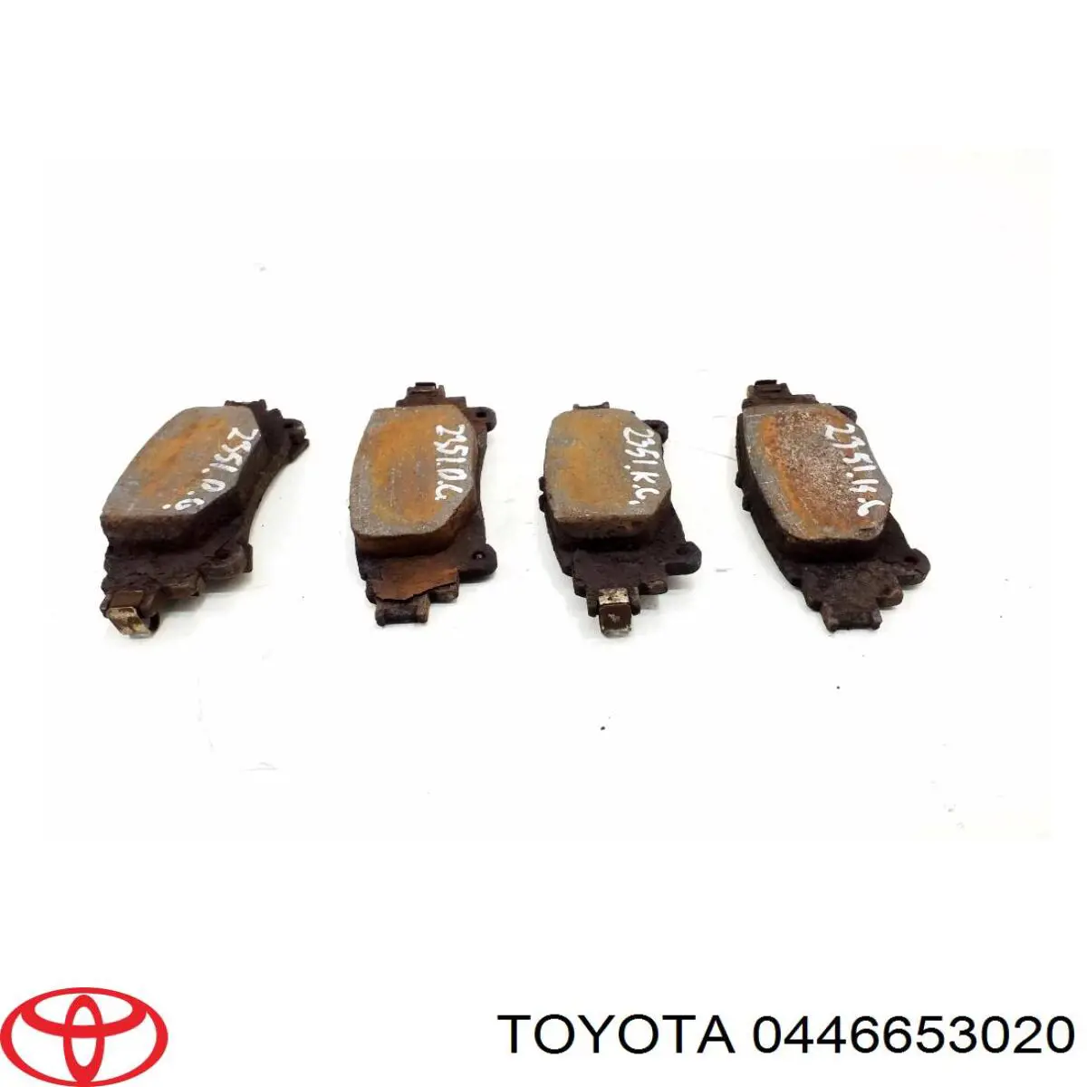 Do koszyka Okładziny (klocki) do hamulców tarczowych tylne Toyota Highlander III U5