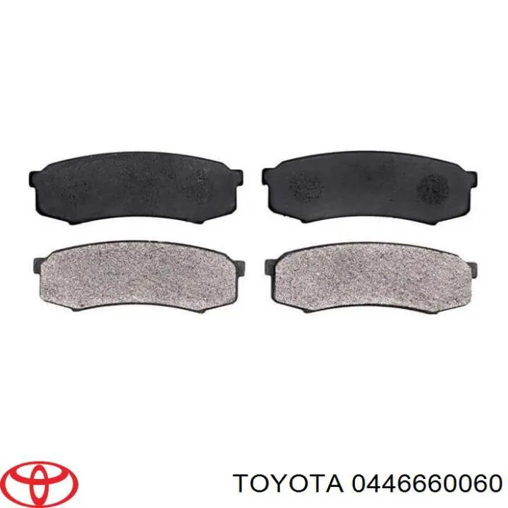 Okładziny (klocki) do hamulców tarczowych tylne Toyota 0446660060 cena, od 18,63 USD