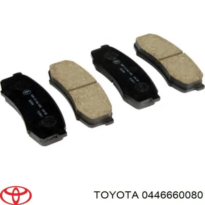 Okładziny (klocki) do hamulców tarczowych tylne Toyota 0446660080 cena, od 18,63 USD