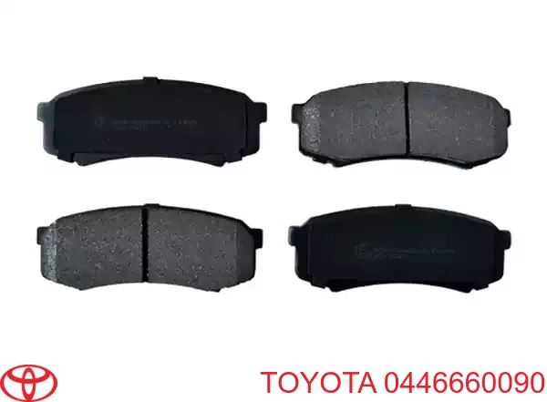 Do koszyka 0446660090 Toyota Okładziny (klocki) do hamulców tarczowych tylne