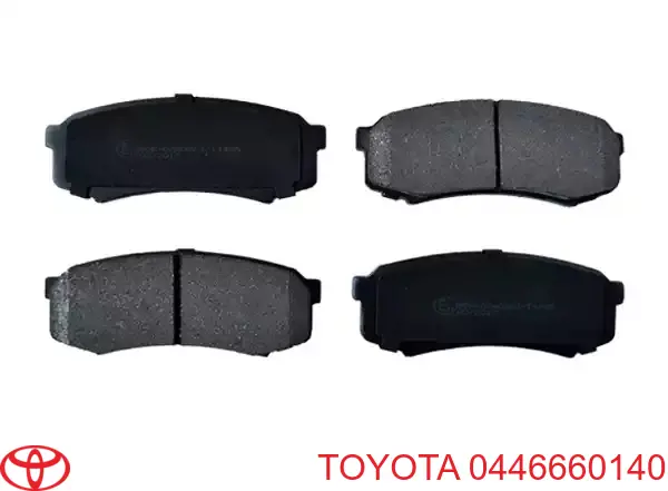 Do koszyka 0446660140 Toyota Okładziny (klocki) do hamulców tarczowych tylne