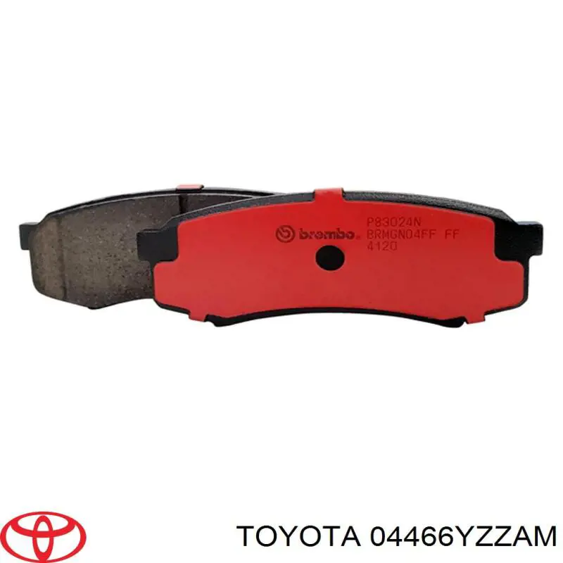 Okładziny (klocki) do hamulców tarczowych tylne Toyota 04466YZZAM cena, od 17,56 USD