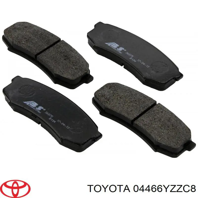 Okładziny (klocki) do hamulców tarczowych tylne Toyota 04466YZZC8 cena, od 20,92 USD