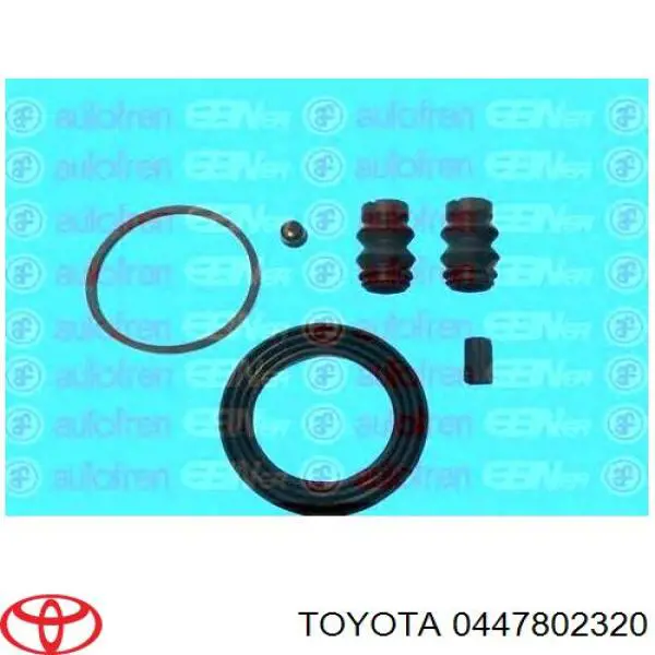 0447802320 Toyota Zestaw naprawczy zacisku hamulcowego przedniego