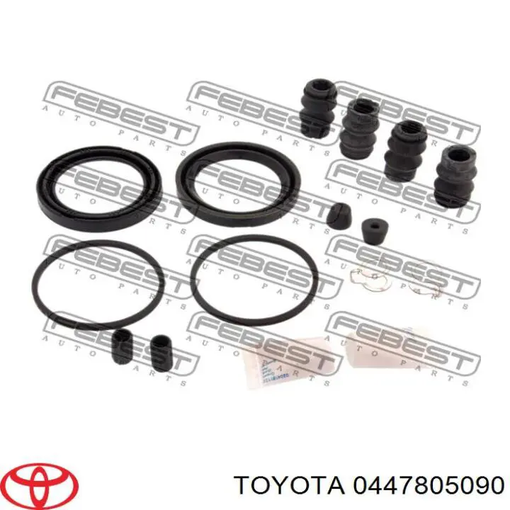 Zestaw naprawczy zacisku hamulcowego przedniego Toyota 0447805090 cena, od 13,80 USD
