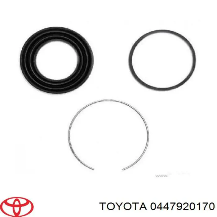 0447920170 Toyota zestaw naprawczy zacisku hamulcowego przedniego