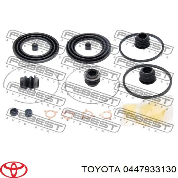 Zestaw naprawczy zacisku hamulcowego przedniego Toyota 0447933130 cena, od 10,70 USD