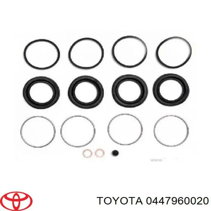 Zestaw naprawczy zacisku hamulcowego przedniego Toyota 0447960020 cena, od 15,24 USD