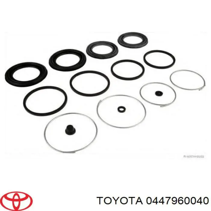 0447960040 Toyota Zestaw naprawczy zacisku hamulcowego przedniego