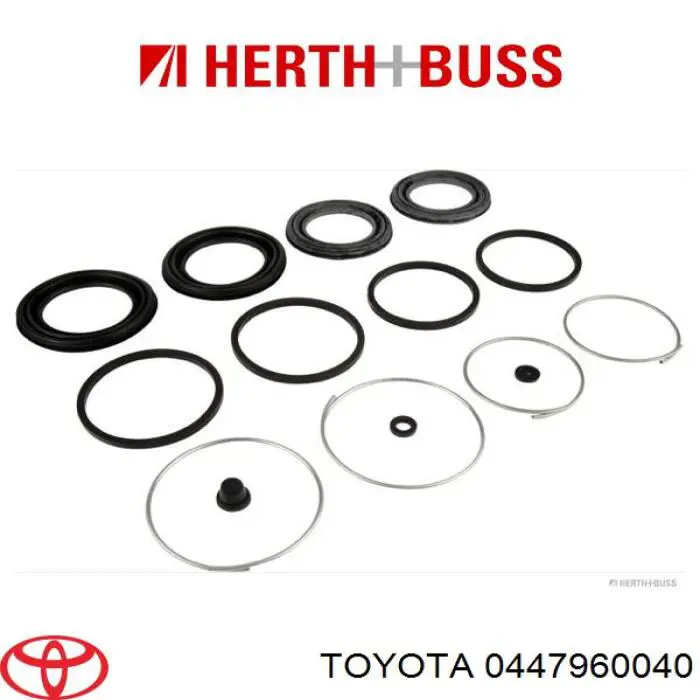 Zestaw naprawczy zacisku hamulcowego przedniego Toyota 0447960040 cena, od 18,69 USD