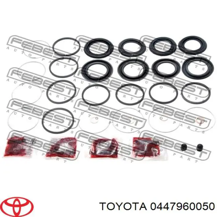 0447960050 Toyota Zestaw naprawczy zacisku hamulcowego przedniego
