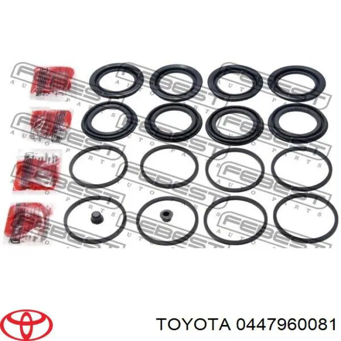 Zestaw naprawczy zacisku hamulcowego przedniego Toyota 0447960081 cena, od 14,74 USD