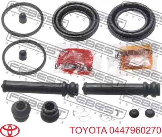 0447960270 Toyota Zestaw naprawczy zacisku hamulcowego tylnego