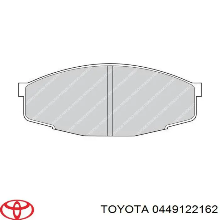 Klocki hamulcowe przednie tarczowe Toyota 0449122162 cena, od 90,19 USD
