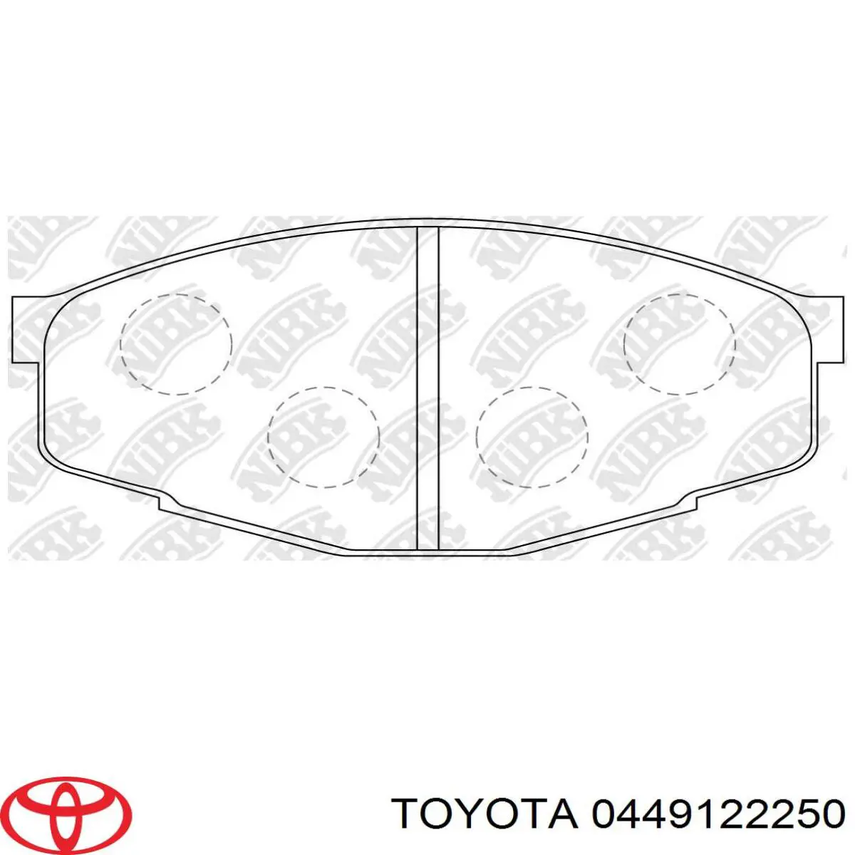 Klocki hamulcowe przednie tarczowe Toyota 0449122250 cena, od 90,19 USD