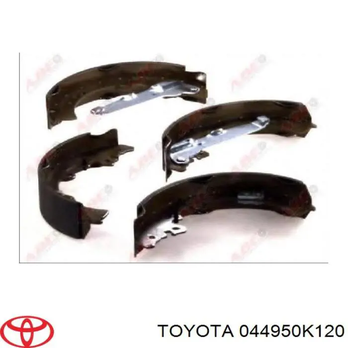 Klocki hamulcowe tylne bębnowe Toyota 044950K120 cena, od 54,61 USD