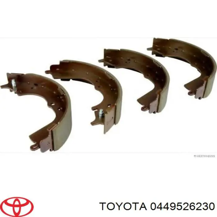0449526230 Toyota Klocki hamulcowe tylne bębnowe