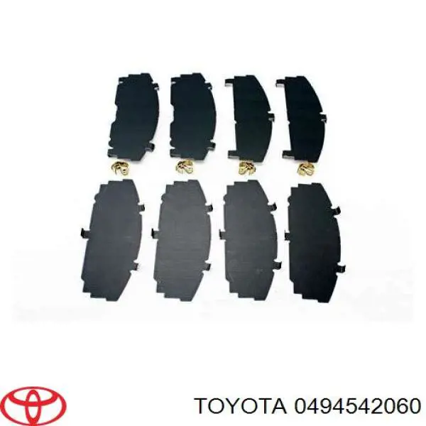 Podkładka przeciwpiskowa mocowania klocków hamulcowych przednia Toyota 0494542060 cena, od 32,26 USD